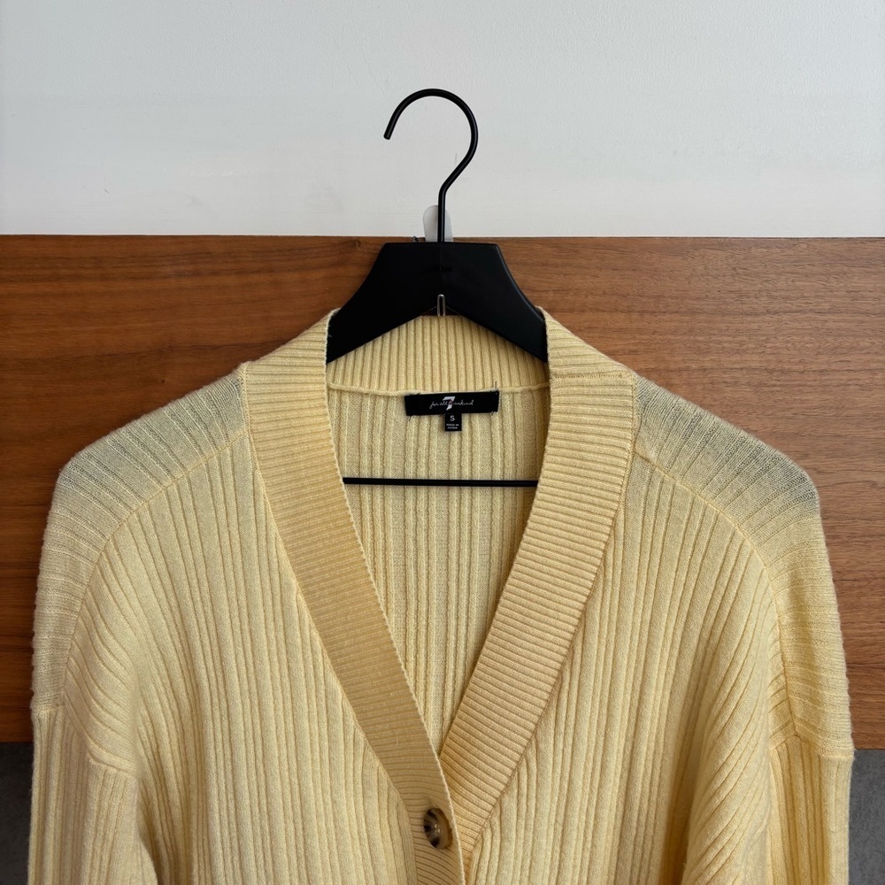 7 for All Mankind Yellow Knit Set, Size S - Picture 3 of 15